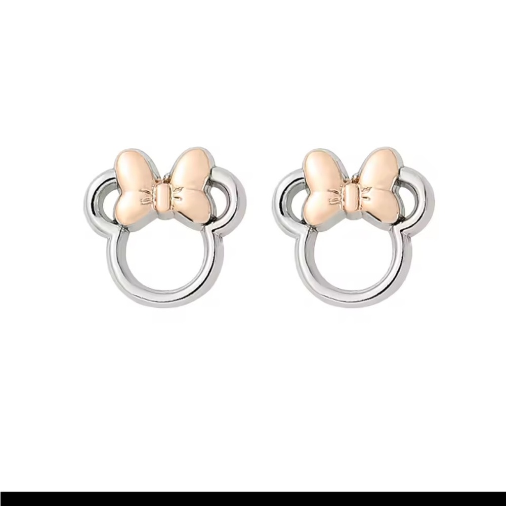 Love Inspired Stud Earrings – Rose Gold & Silver - Picture 3 of 3